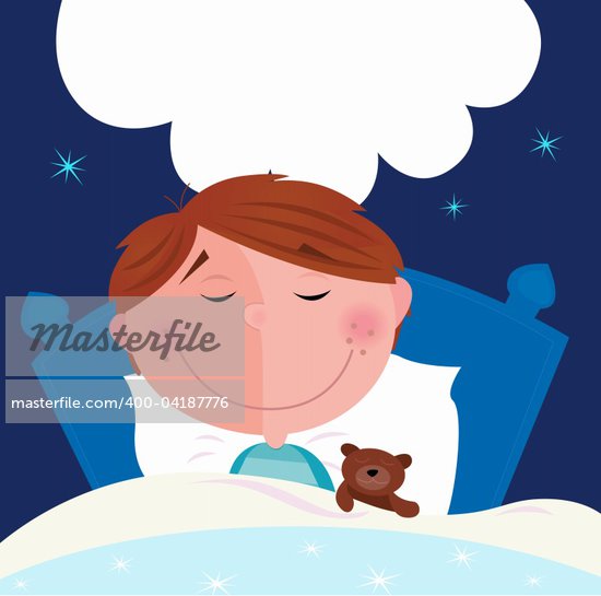 Boy Dreaming Clipart