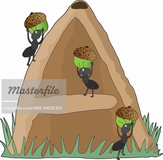 Cartoon Ant Hill