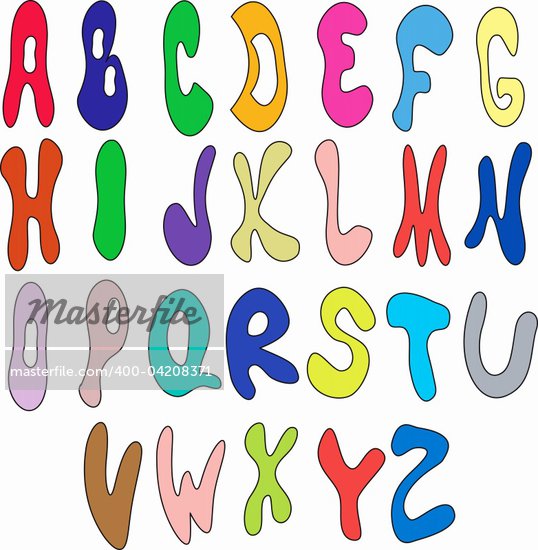 colored letters