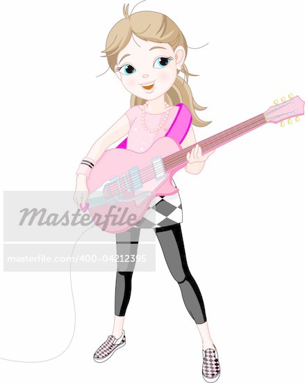 cool girl cartoon