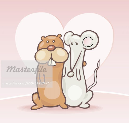 Animal Love Cartoon