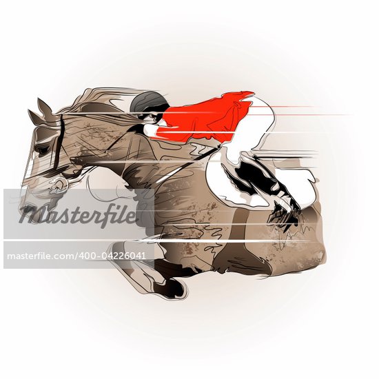 Jumping Horse Illustration