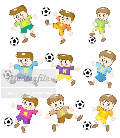 Cartoon Soccer Goalie