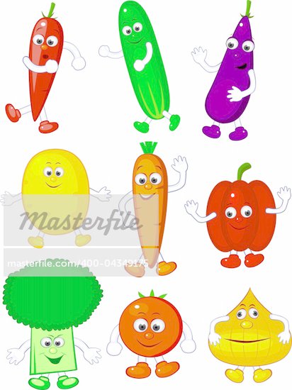 Cartoon Squash Vegetable