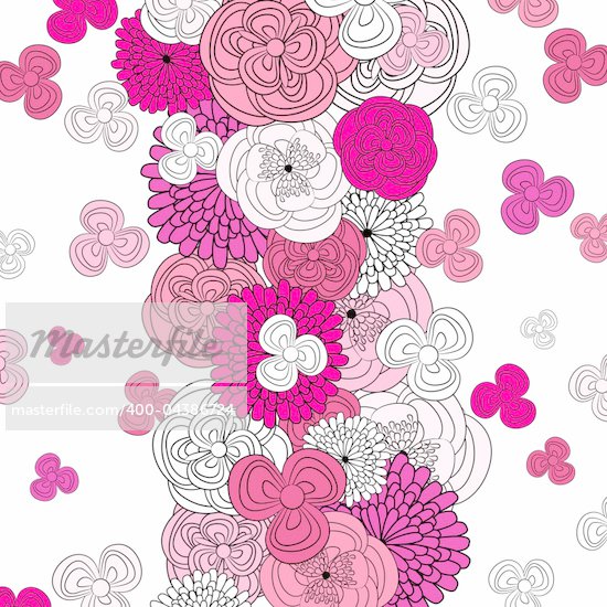 Wedding card or invitation with abstract floral background