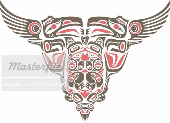 symbol symbol all meanings tattoo totem pole tribal vector white wolf