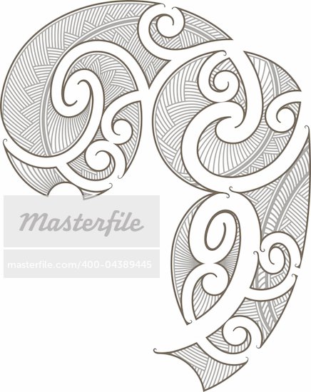 Maori style tattoo design fit for a man's body shoulder and chest 