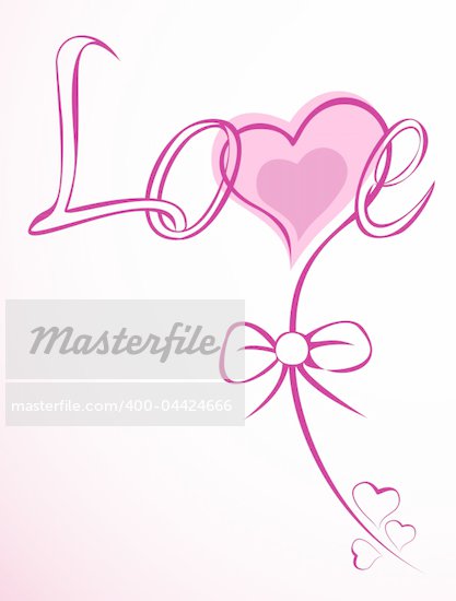 Vector Illustration of love flower heart Incredible piece for wedding 