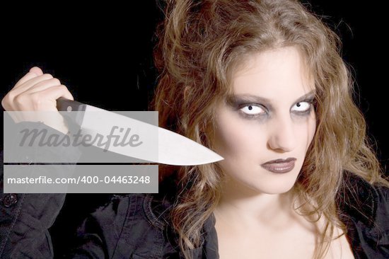 Female With Knife