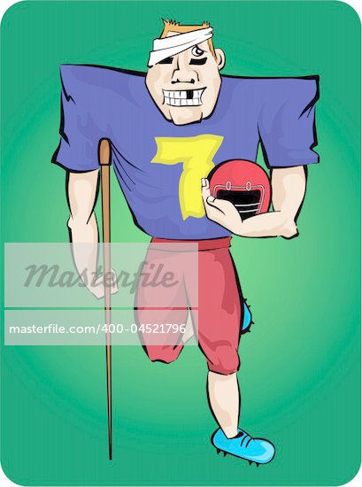 Cartoon Sport Injuries