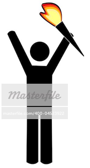 Stick Figure Athlete