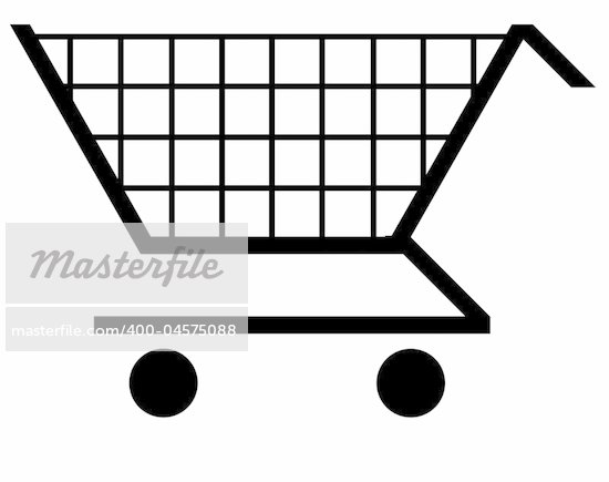 Black Shopping Cart