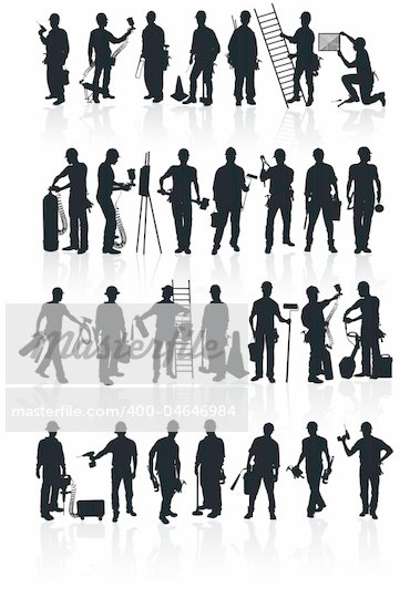 Construction Worker Silhouette