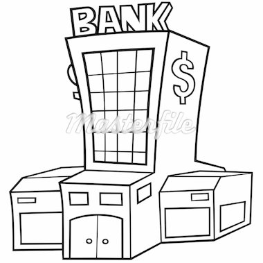 Bank Building Cartoon