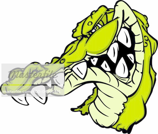 Cartoon Crocodile Teeth