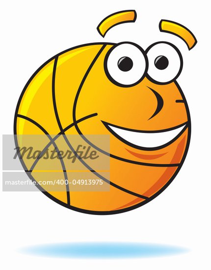 basketball with eyes