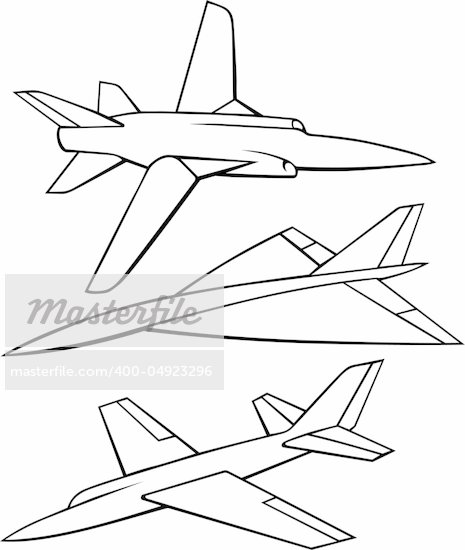 Airplane Outline Drawing