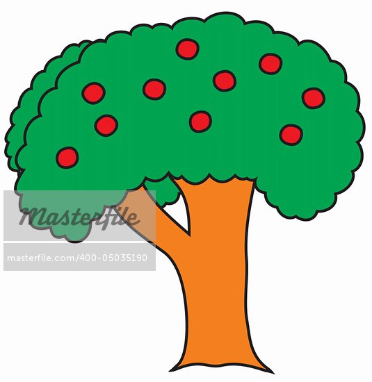 Fruit Tree Cartoon