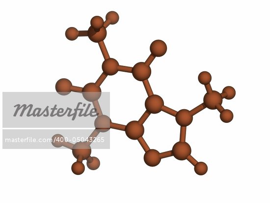 Caffeine Atomic Structure