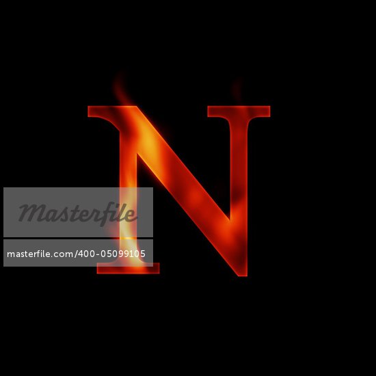 Letter N Fire