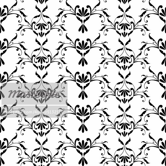 Black Baroque Pattern