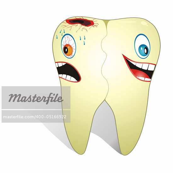 Cartoon Tooth Pain