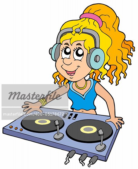 disc jockey clipart