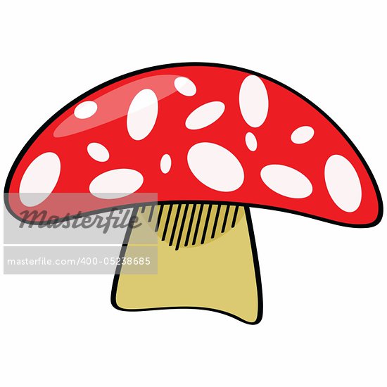 cartoon mushroom food