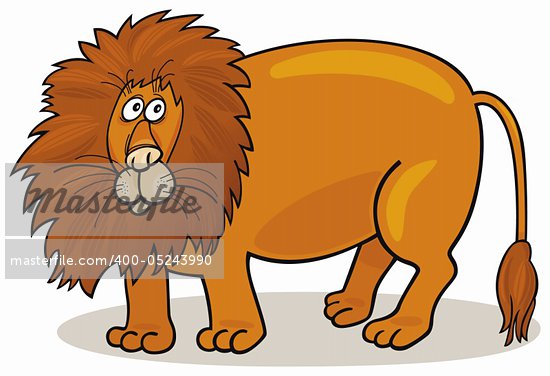 Cartoon African Lion