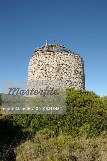 old stone windmill