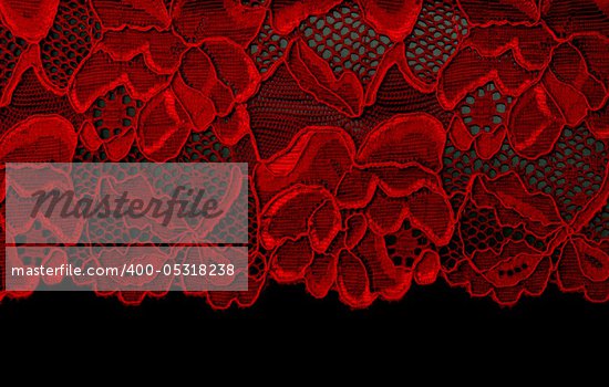 Red Lace Border