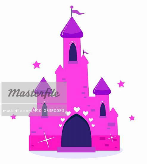 fairytale cartoon castle