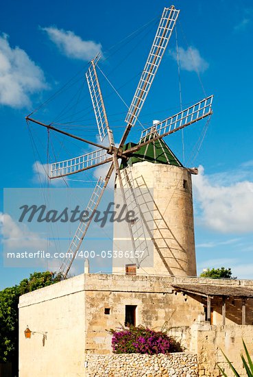 old stone windmill