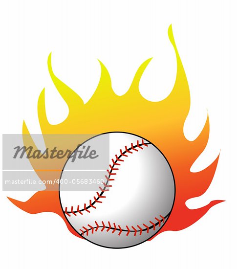 Baseball Flames