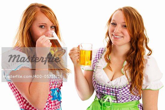 girl drink beer
