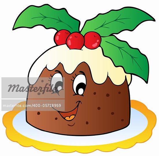 christmas cake clipart