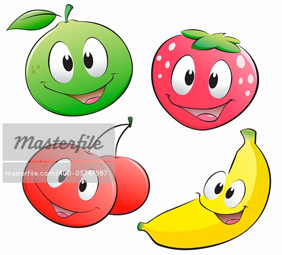 fruit cartoon clipart