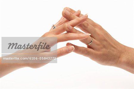 Hand wear wedding ring