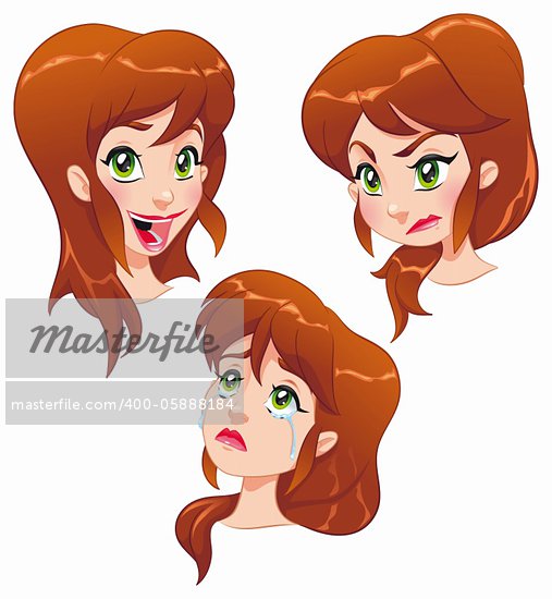 Girl Angry Cartoon