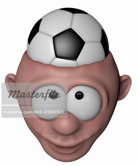 Cartoon Football Head