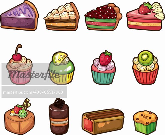 Cute Cartoon Desserts