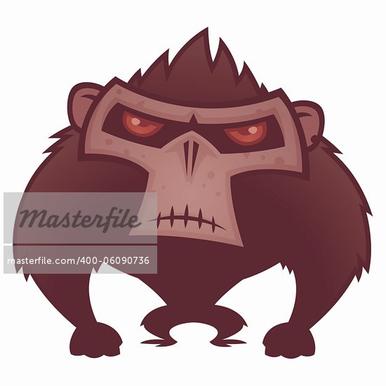 Angry Cartoon Monkey