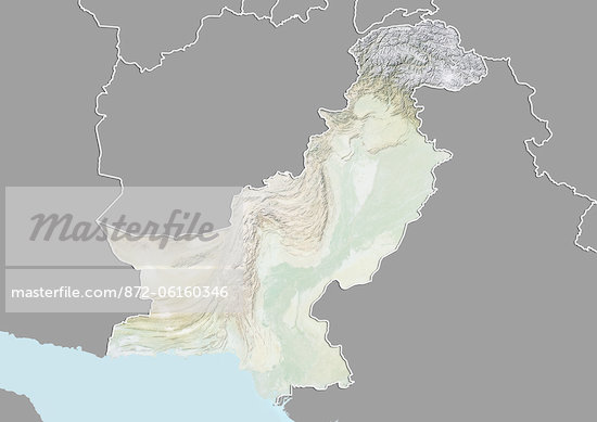 Pakistan Relief Map