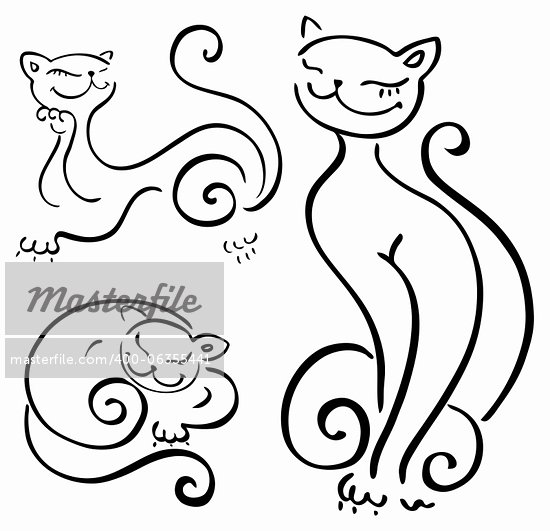 Cartoon Cat Sketches