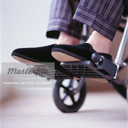 Rights Photo Premium Artist men  Wheelchair in Feet  for   Managed, Man's Stock handicapped slippers