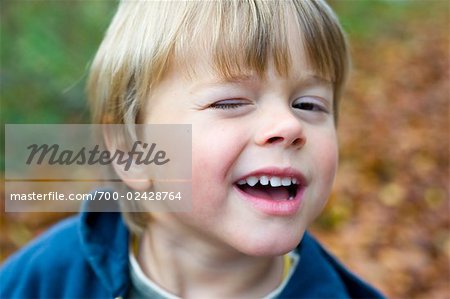 Portrait of Little Boy Winking, <b>Salzburger Land</b>, Austria - 700-02428764em-Portrait-of-Little-Boy-Winking-Salzburger-Land-Austria