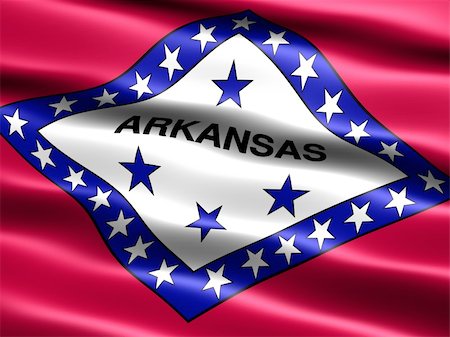 simsearch:400-04145172,k - Computer generated illustration of the flag of Arkansas with silky appearance and waves Stock Photo - Budget Royalty-Free & Subscription, Code: 400-04005422