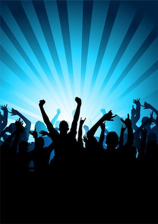 simsearch:400-04644405,k - A large crowd of cheering people Stock Photo - Budget Royalty-Free & Subscription, Code: 400-04008348