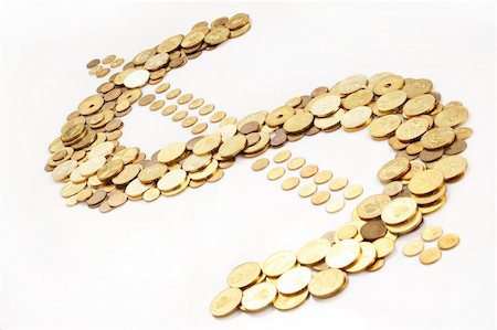 simsearch:400-04078496,k - gold coins in shape of dollar sign Photographie de stock - Aubaine LD & Abonnement, Code: 400-04008557