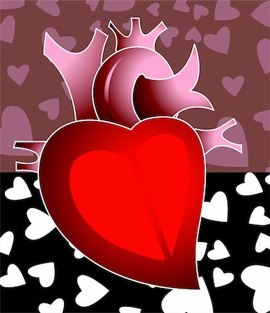 simsearch:400-04178497,k - Illustration of heart  In love symbols Stock Photo - Budget Royalty-Free & Subscription, Code: 400-04008698